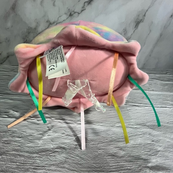 Janet The Jellyfish Pastel Rainbow Tie-dye Squishmallow Soft Squishy Plush - Picture 5 of 7